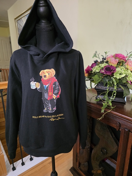 Ralph Lauren Other - Ralph Lauren Youth Black Hoodie with Polo Bear Graphic Size XL (18-20)